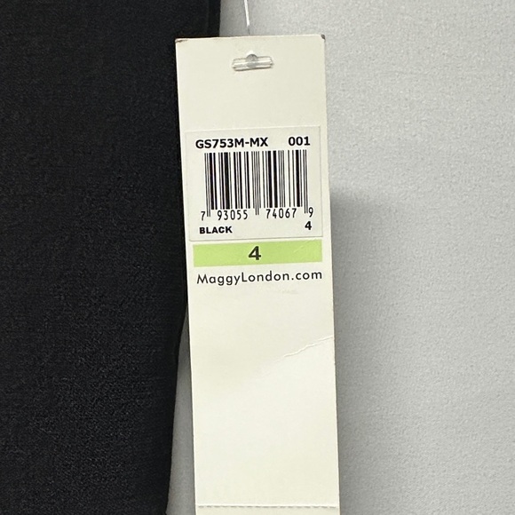 NWT Maggy London Illusion Round Neck Cap Sleeve Sheath Dress 4 Cocktail Wedding - Picture 4 of 6